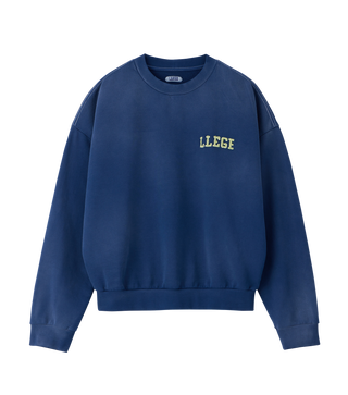 GARMENT DYED FRYED LOGO SWEATSHIRT