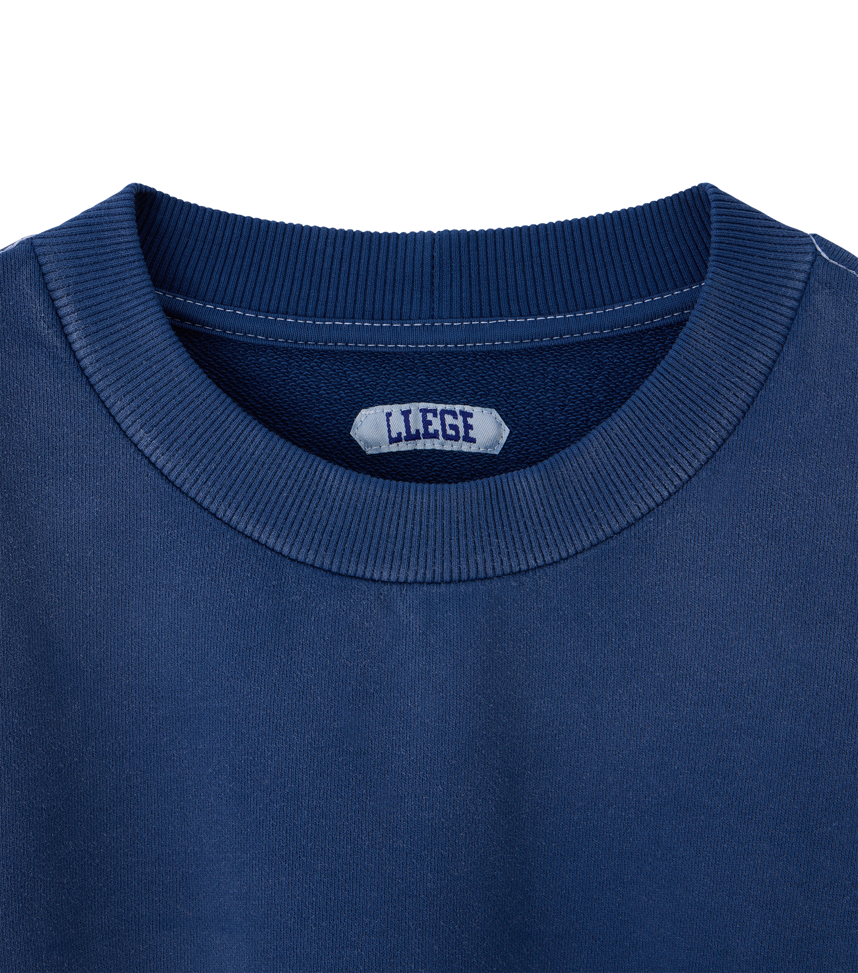 GARMENT DYED FRYED LOGO SWEATSHIRT