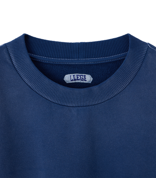 GARMENT DYED FRYED LOGO SWEATSHIRT