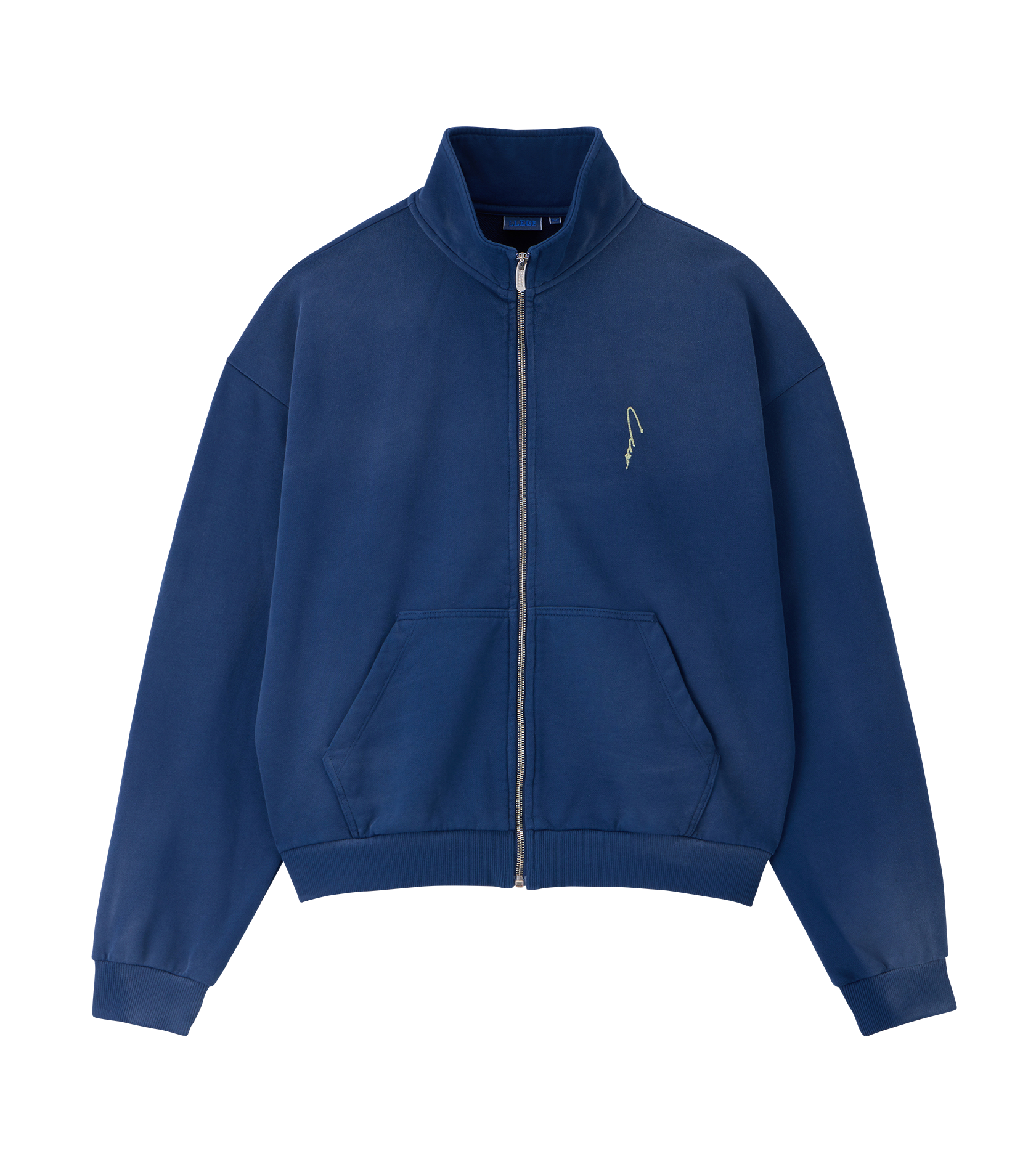 GARMENT DYED ZIP-UP JUMPER