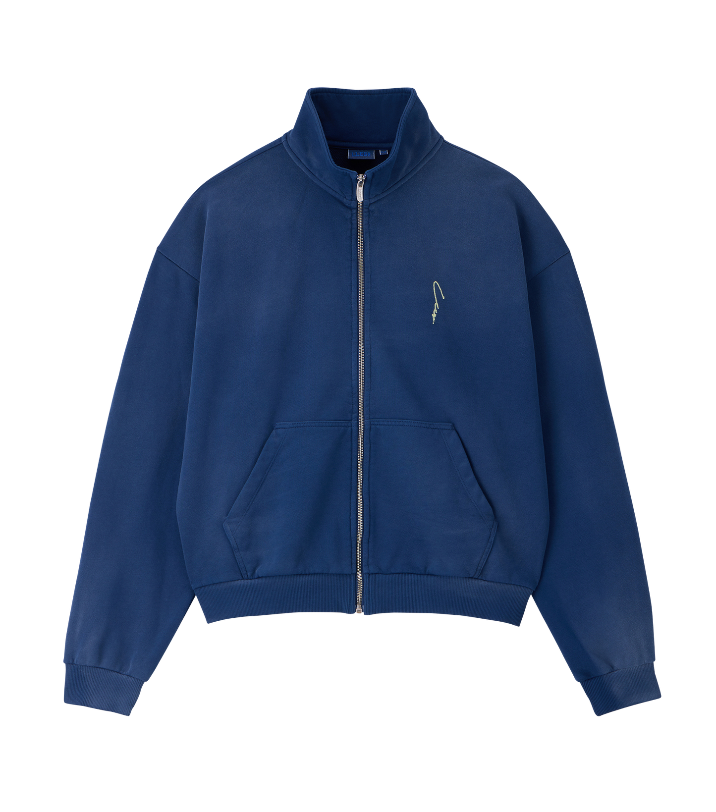 GARMENT DYED ZIP-UP JUMPER