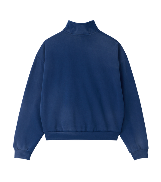 GARMENT DYED ZIP-UP JUMPER