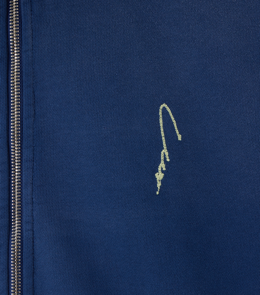 GARMENT DYED ZIP-UP JUMPER