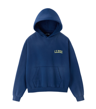 GARMENT DYED FRYED LOGO HOODIE