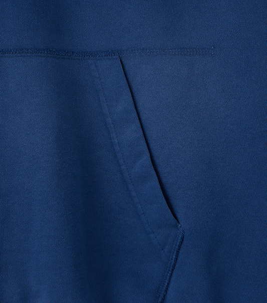 GARMENT DYED FRYED LOGO HOODIE