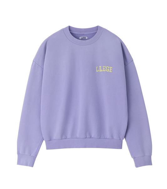 GARMENT DYED FRYED LOGO SWEATSHIRT