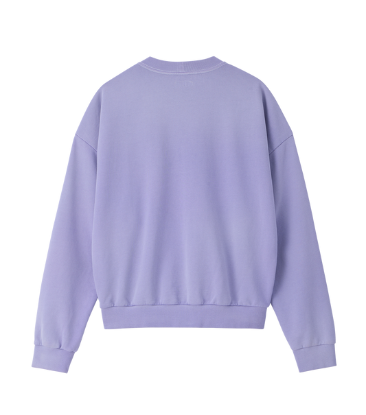 GARMENT DYED FRYED LOGO SWEATSHIRT