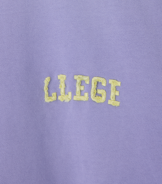 GARMENT DYED FRYED LOGO SWEATSHIRT