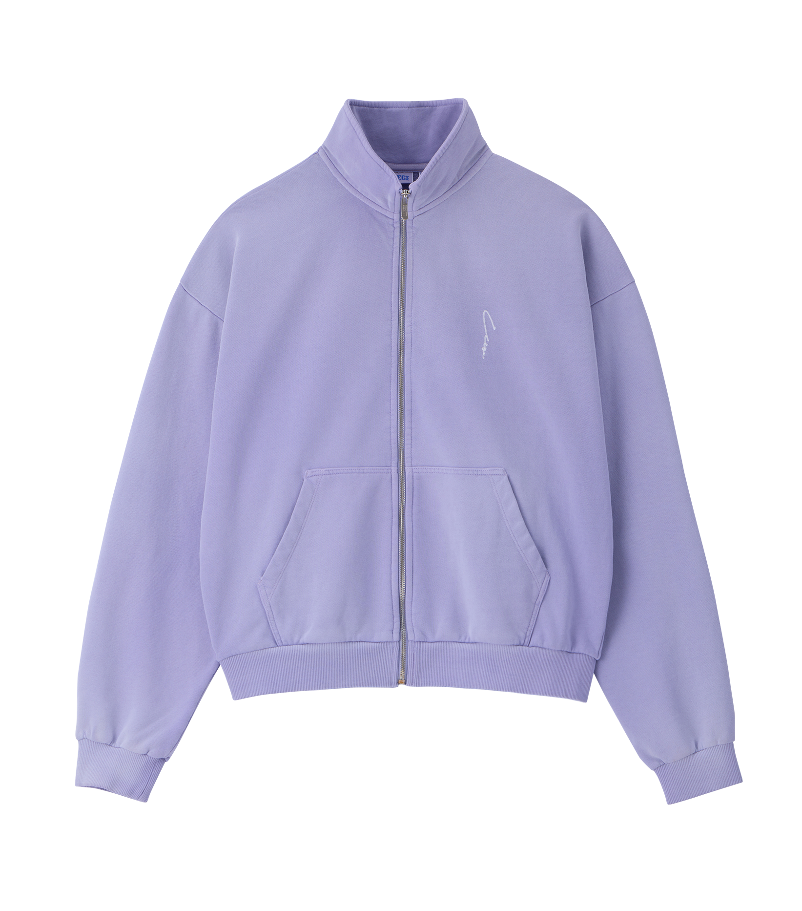 GARMENT DYED ZIP-UP JUMPER