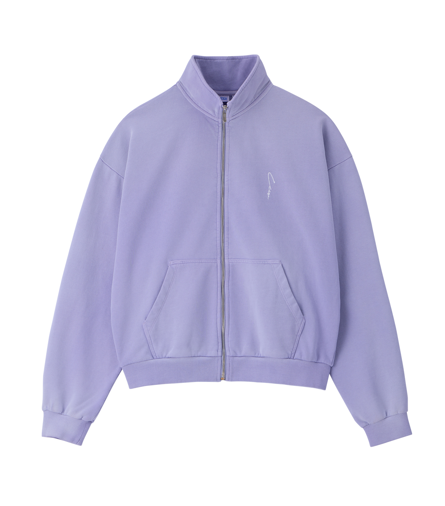 GARMENT DYED ZIP-UP JUMPER
