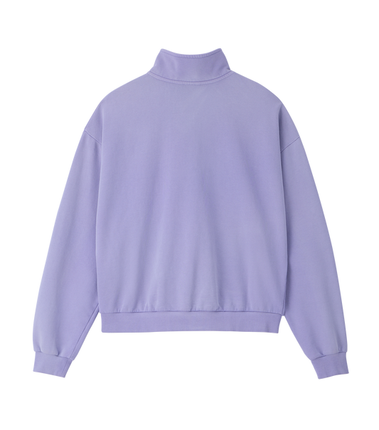 GARMENT DYED ZIP-UP JUMPER
