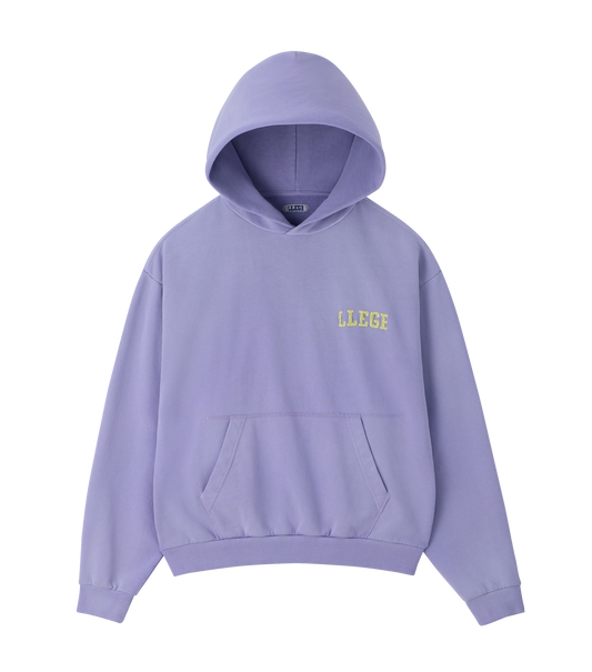 GARMENT DYED FRYED LOGO HOODIE