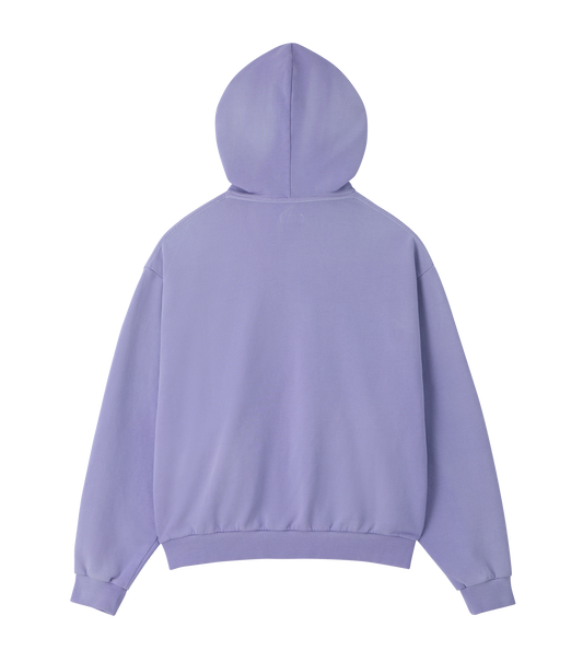 GARMENT DYED FRYED LOGO HOODIE