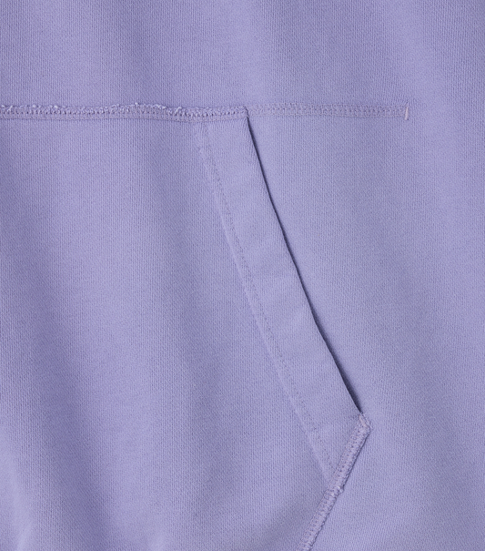 GARMENT DYED FRYED LOGO HOODIE