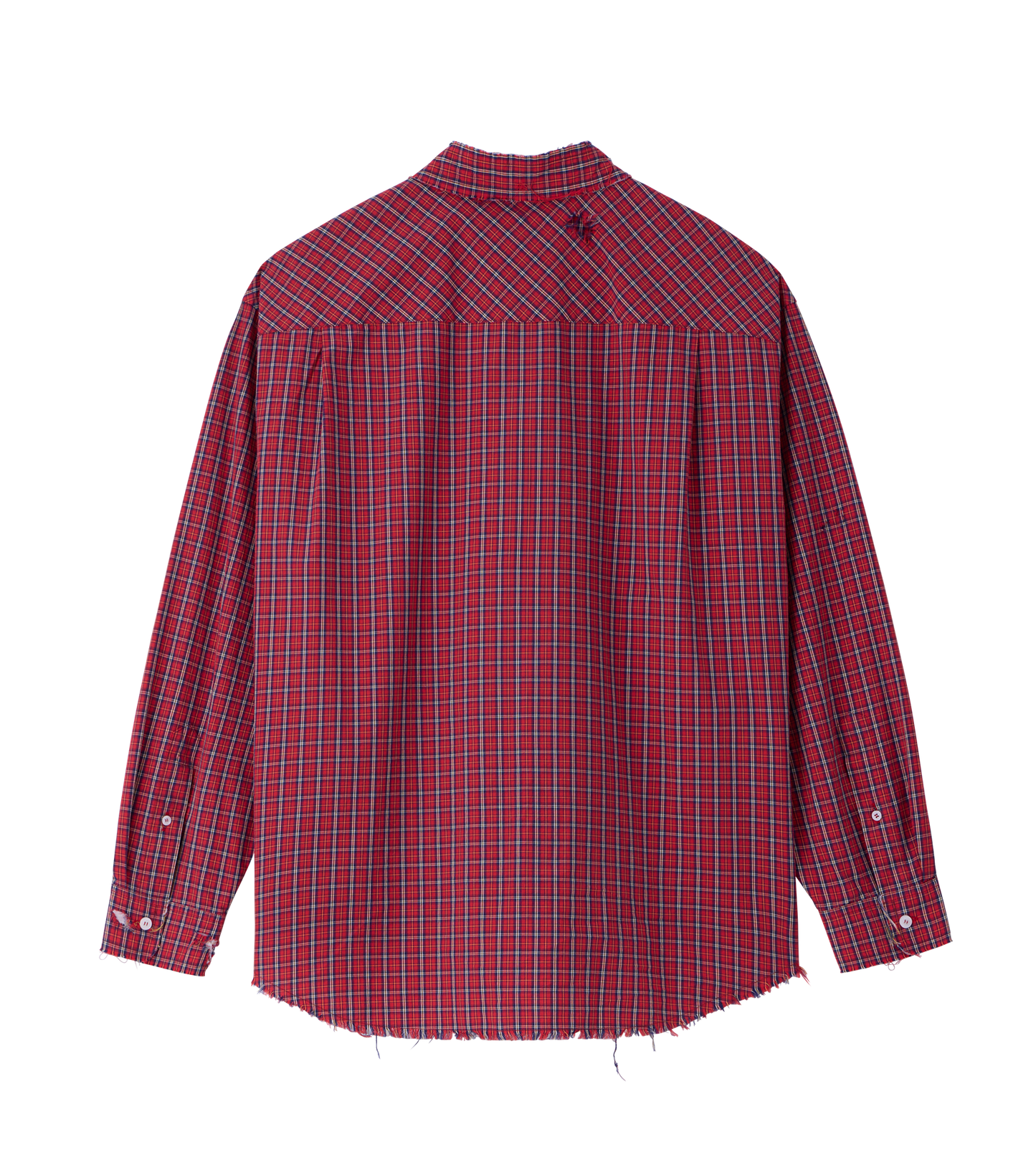 DESTROYED OVERSIZED CHECK SHIRT