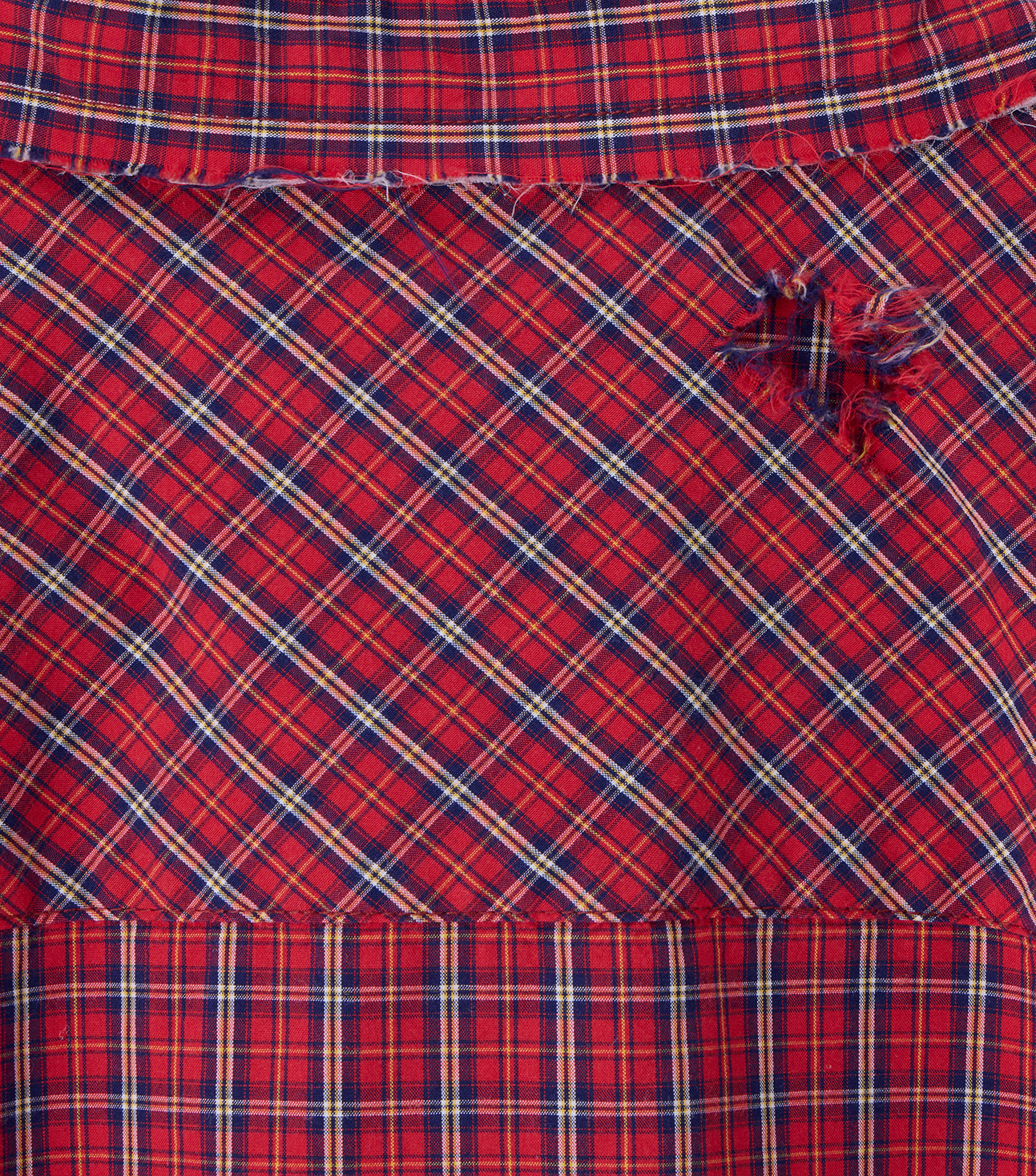 DESTROYED OVERSIZED CHECK SHIRT