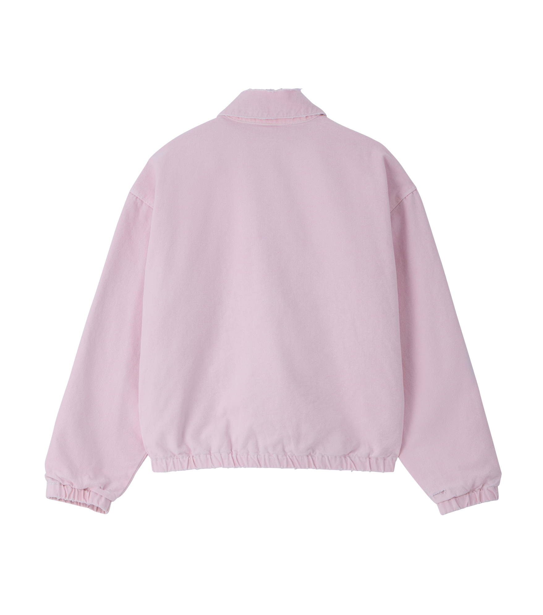 DESTROYED DENIM HARRINGTON