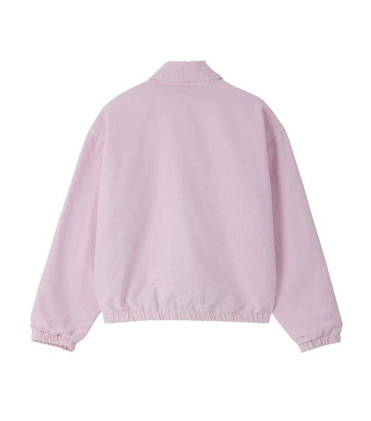 DESTROYED DENIM HARRINGTON