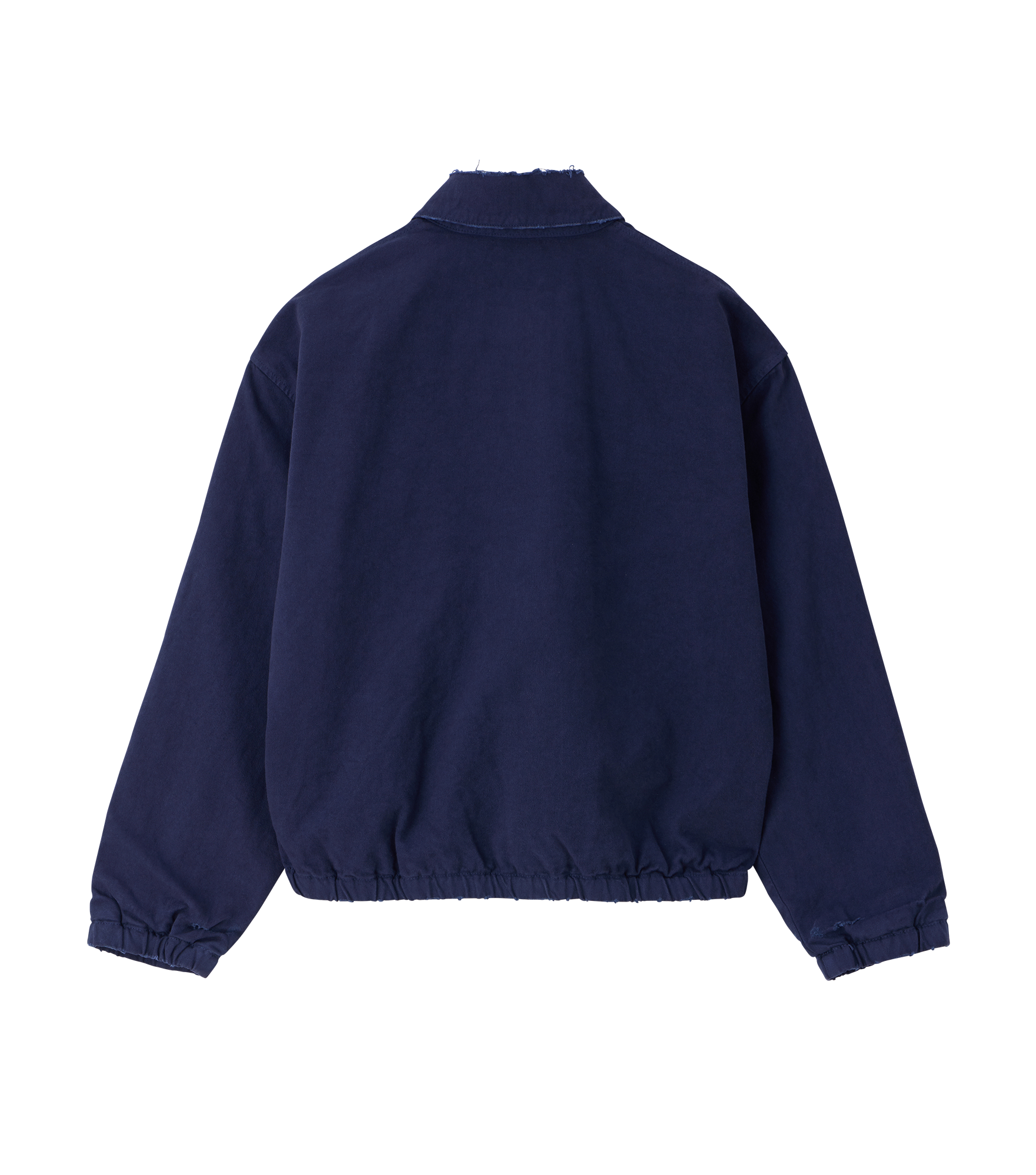 DESTROYED DENIM HARRINGTON