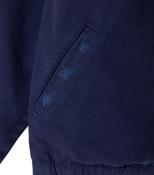 DESTROYED DENIM HARRINGTON