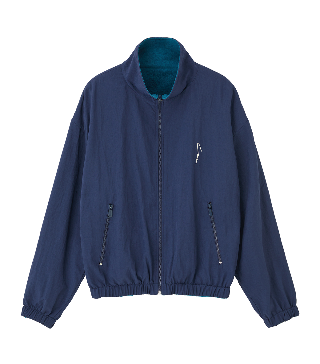 REVERSIBLE FLEECE TRACK JUMPER