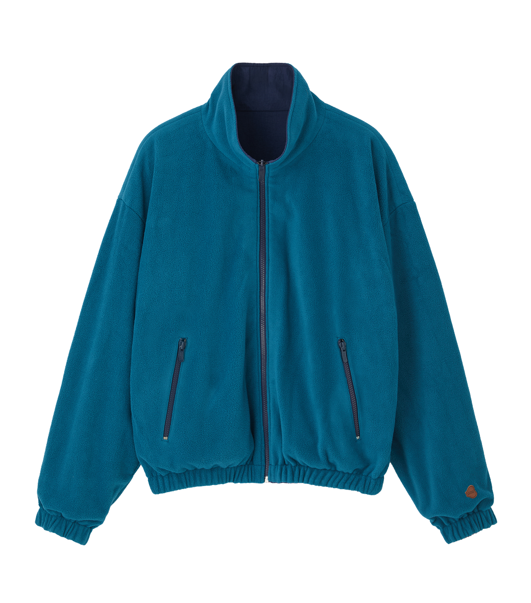 REVERSIBLE FLEECE TRACK JUMPER
