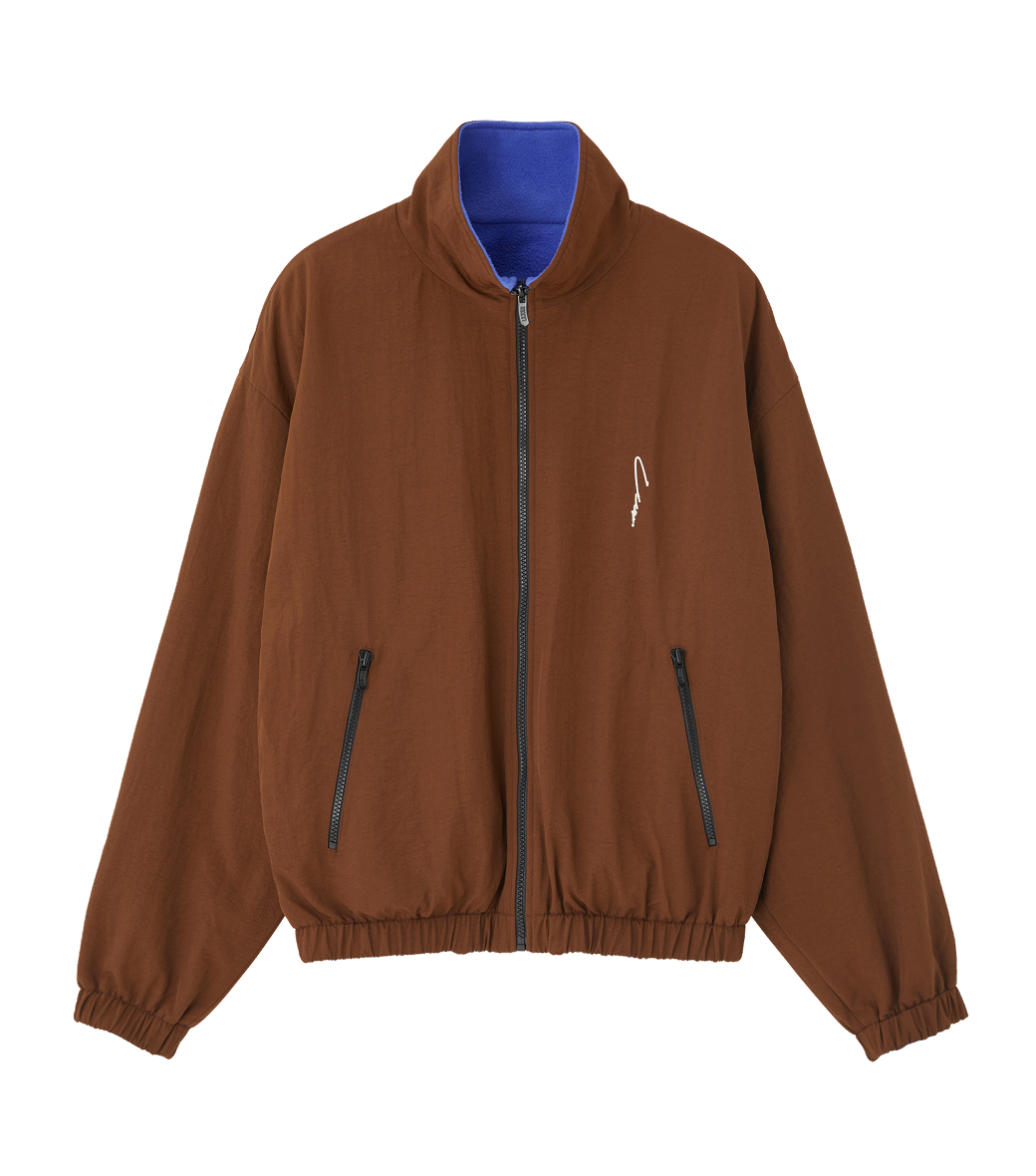 REVERSIBLE FLEECE TRACK JUMPER