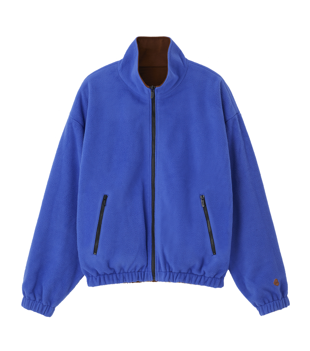 REVERSIBLE FLEECE TRACK JUMPER