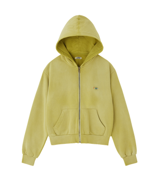 CUBE LOGO CROPPED HOODY ZIP-UP