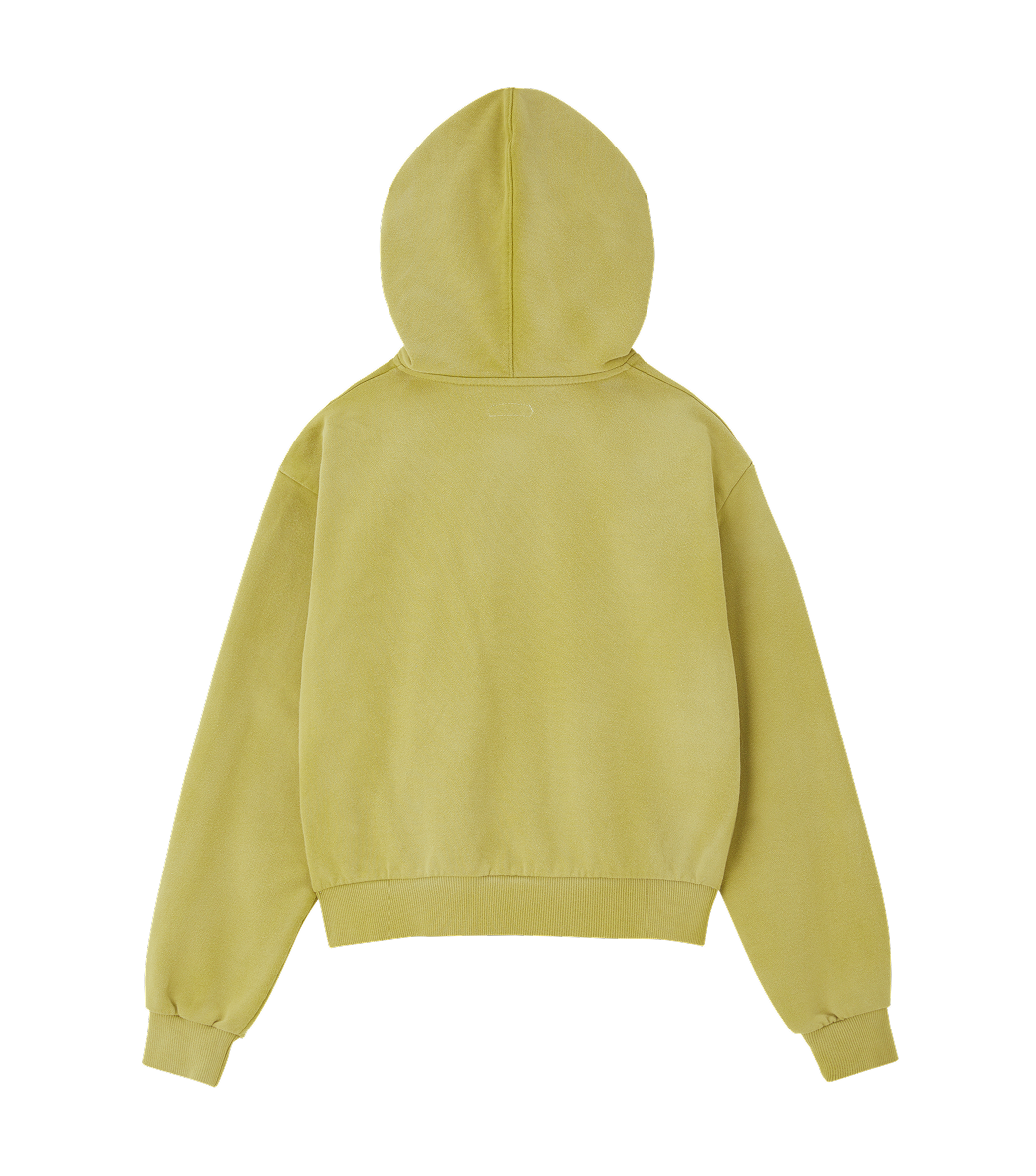 CUBE LOGO CROPPED HOODY ZIP-UP