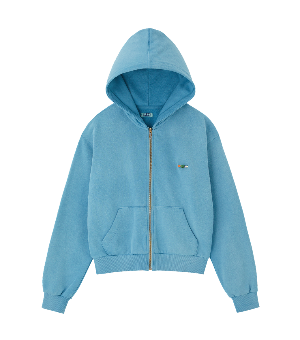 CUBE LOGO CROPPED HOODY ZIP-UP