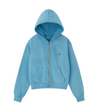 CUBE LOGO CROPPED HOODY ZIP-UP
