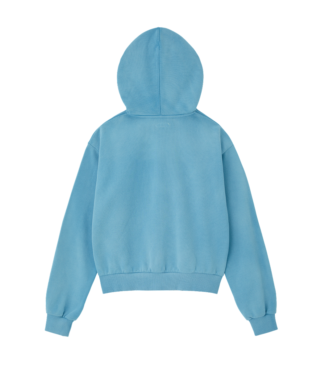 CUBE LOGO CROPPED HOODY ZIP-UP
