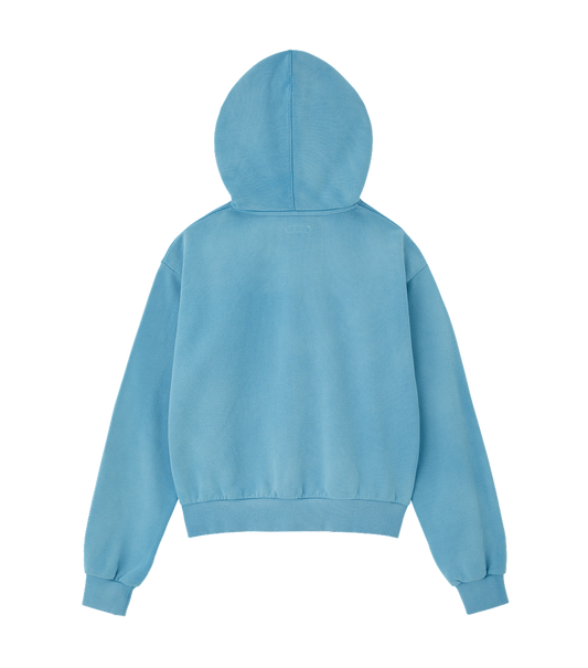 CUBE LOGO CROPPED HOODY ZIP-UP