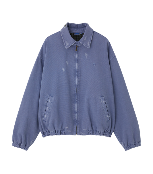 DESTROYED DENIM HARRINGTON