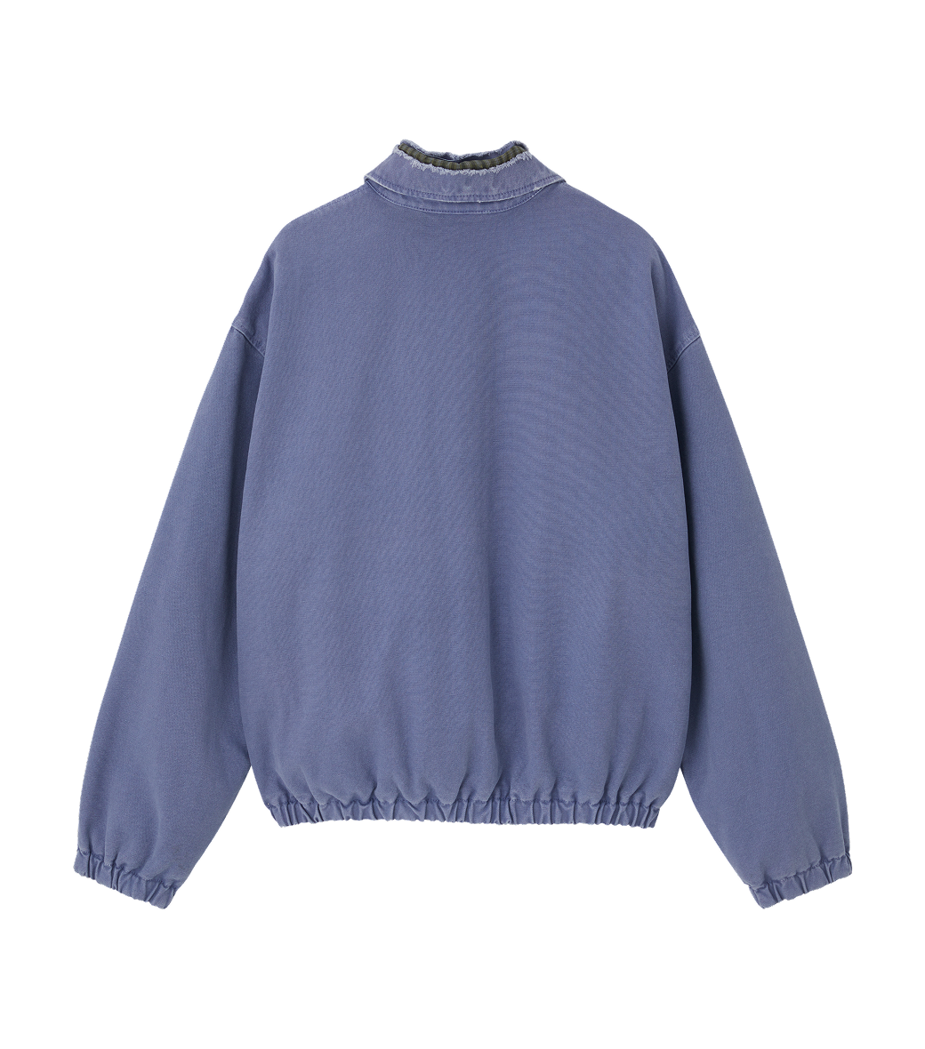 DESTROYED DENIM HARRINGTON
