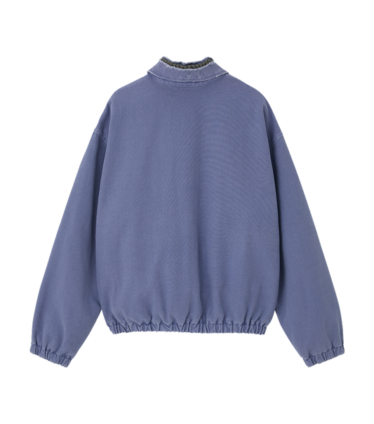 DESTROYED DENIM HARRINGTON