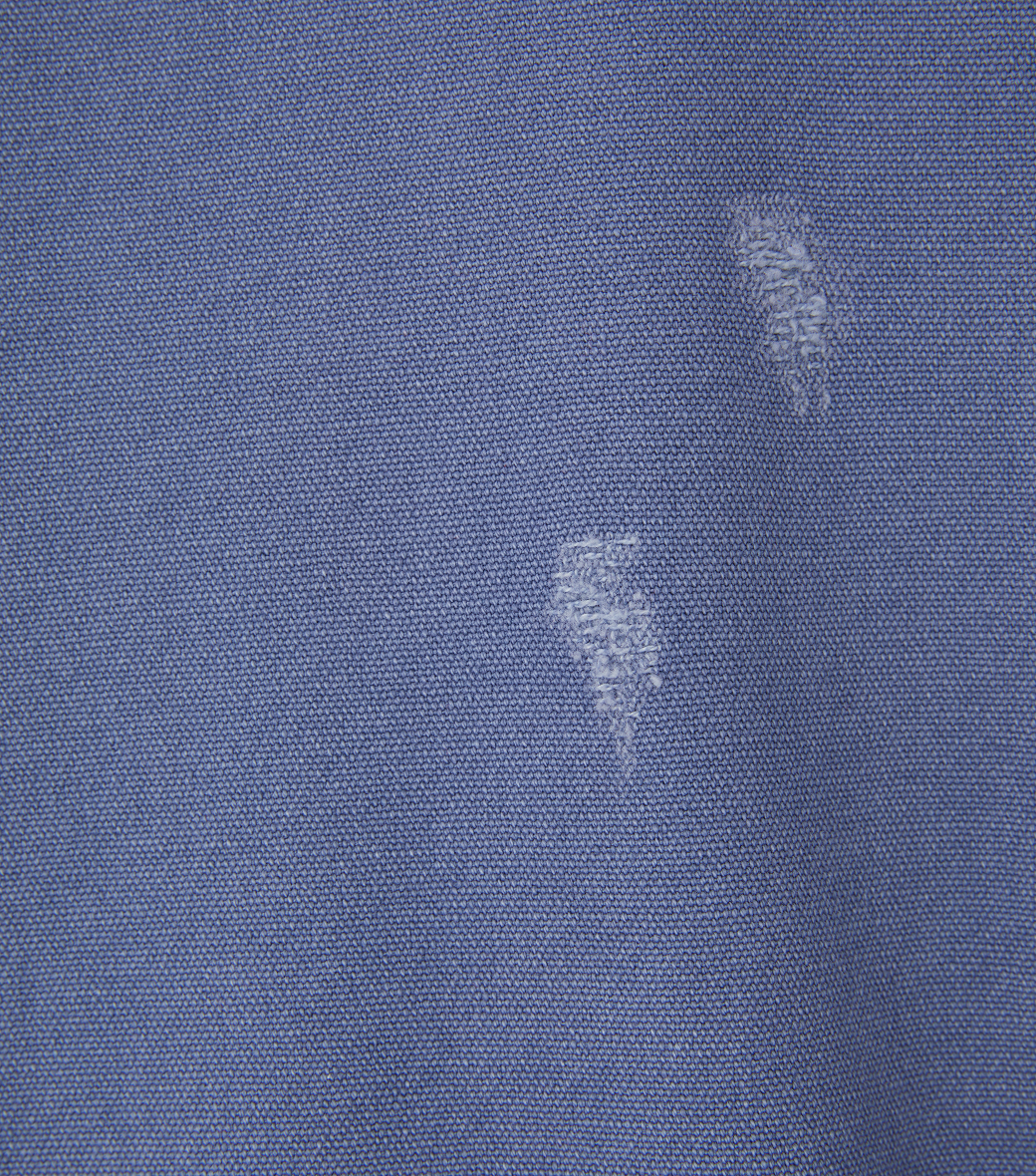 DESTROYED DENIM HARRINGTON