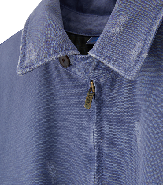 DESTROYED DENIM HARRINGTON
