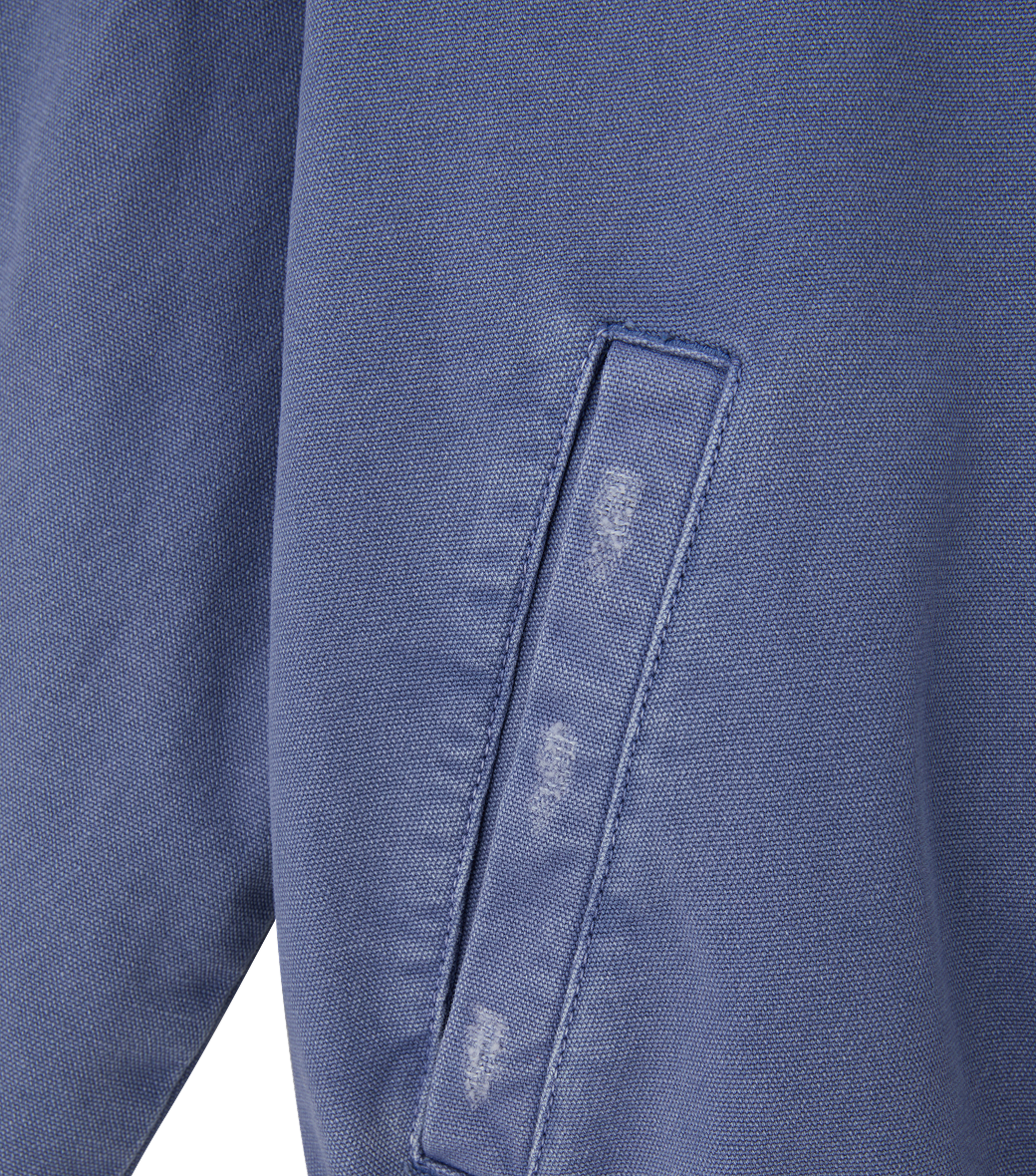 DESTROYED DENIM HARRINGTON