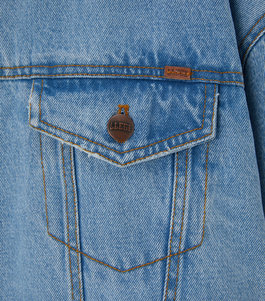 SHEARLING DENIM TRUCKER JACKET