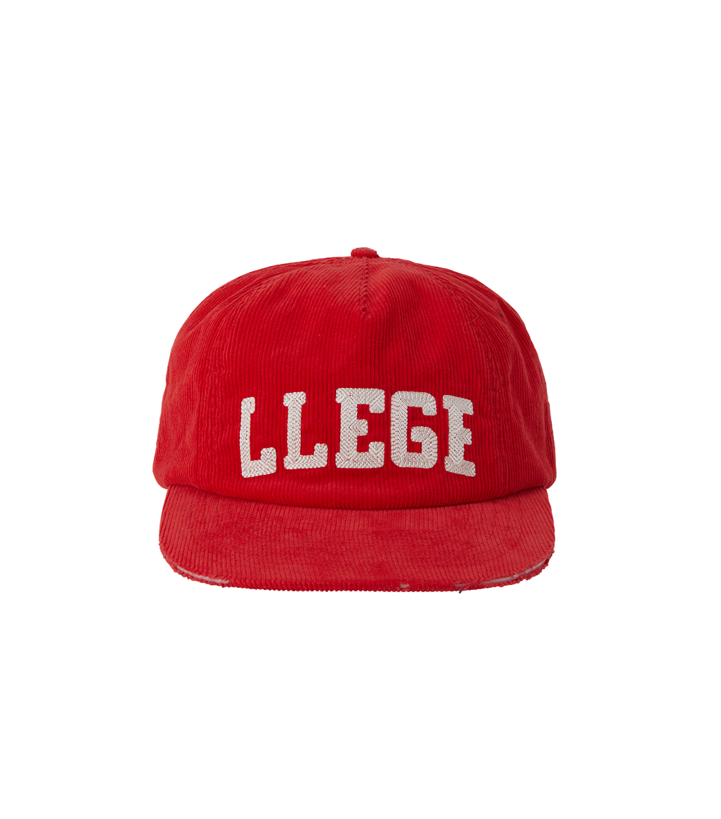 LOGO EMBROIDERY CORDUROY CAP