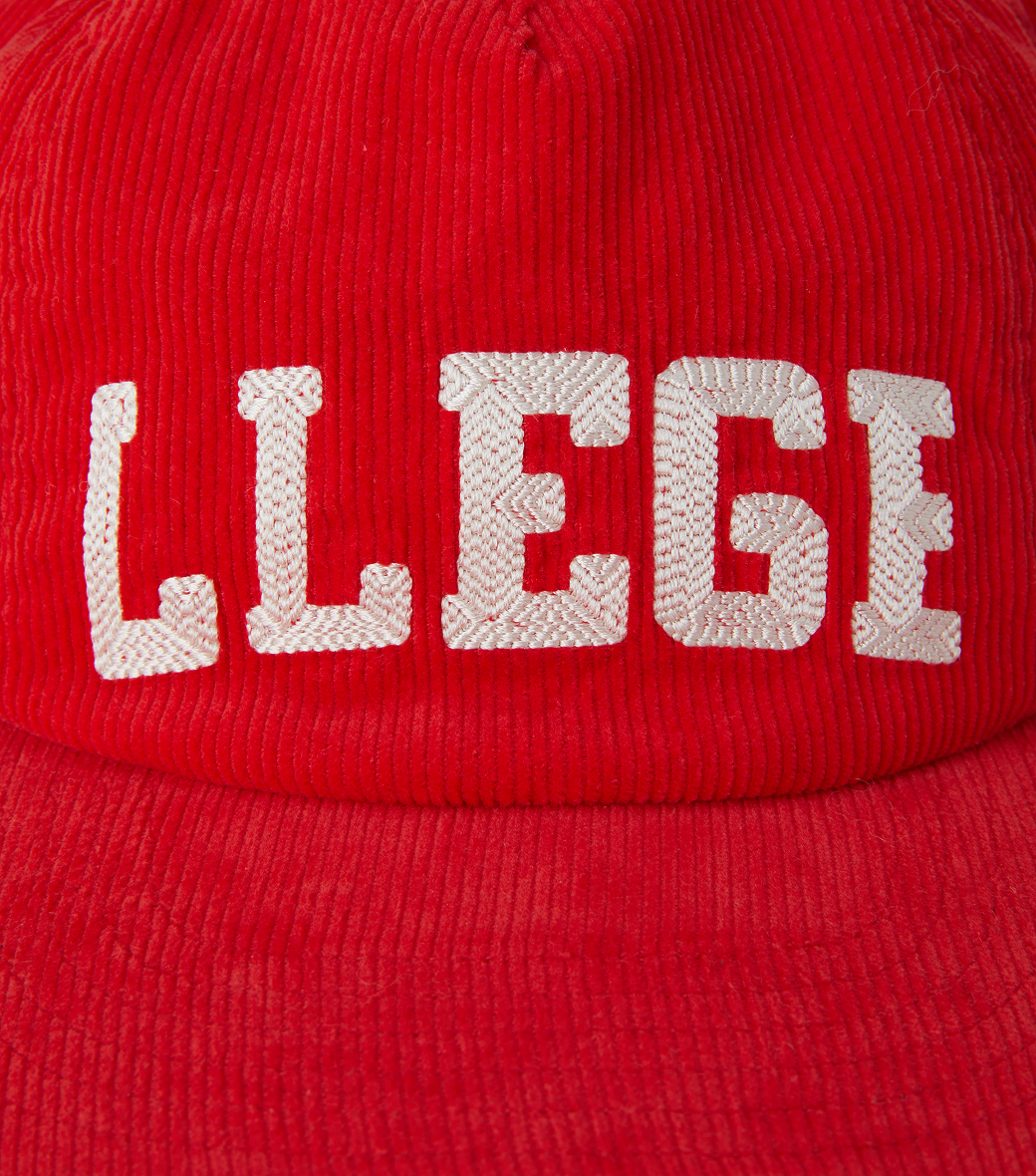 LOGO EMBROIDERY CORDUROY CAP