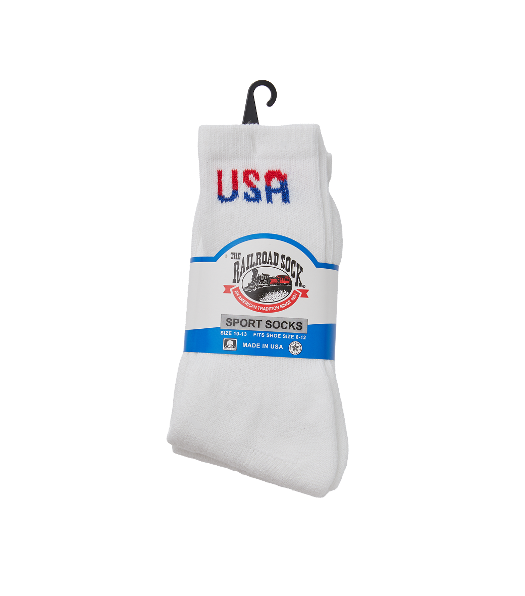 USA CREW SOCKS 2PR