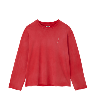 GARMENT DYED LONG SLEEVE LOOSE T-SHIRT