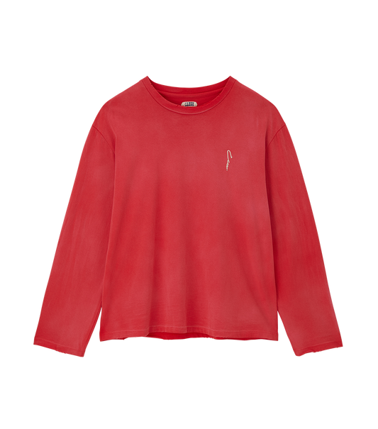 GARMENT DYED LONG SLEEVE LOOSE T-SHIRT