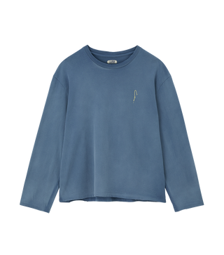 GARMENT DYED LONG SLEEVE LOOSE T-SHIRT