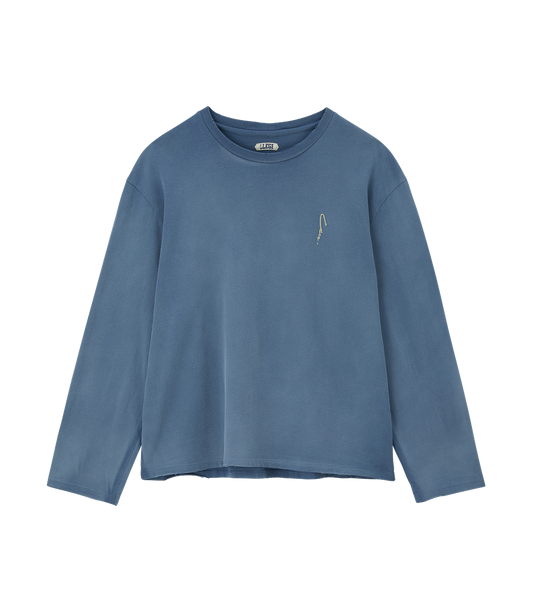 GARMENT DYED LONG SLEEVE LOOSE T-SHIRT