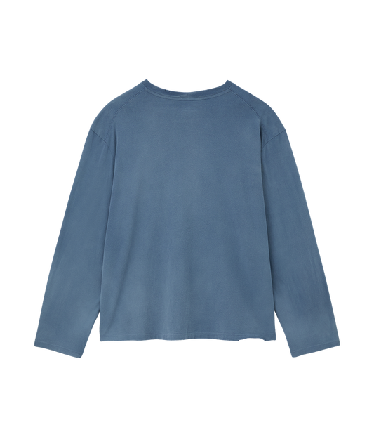 GARMENT DYED LONG SLEEVE LOOSE T-SHIRT
