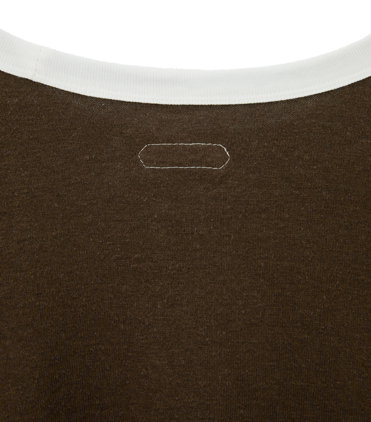 RINGER LONG SLEEVE LOOSE T-SHIRT